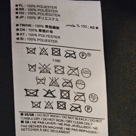 Banana Republic Chiffon Black and Grey Dress Zipper in the Front - Picture 10 of 10